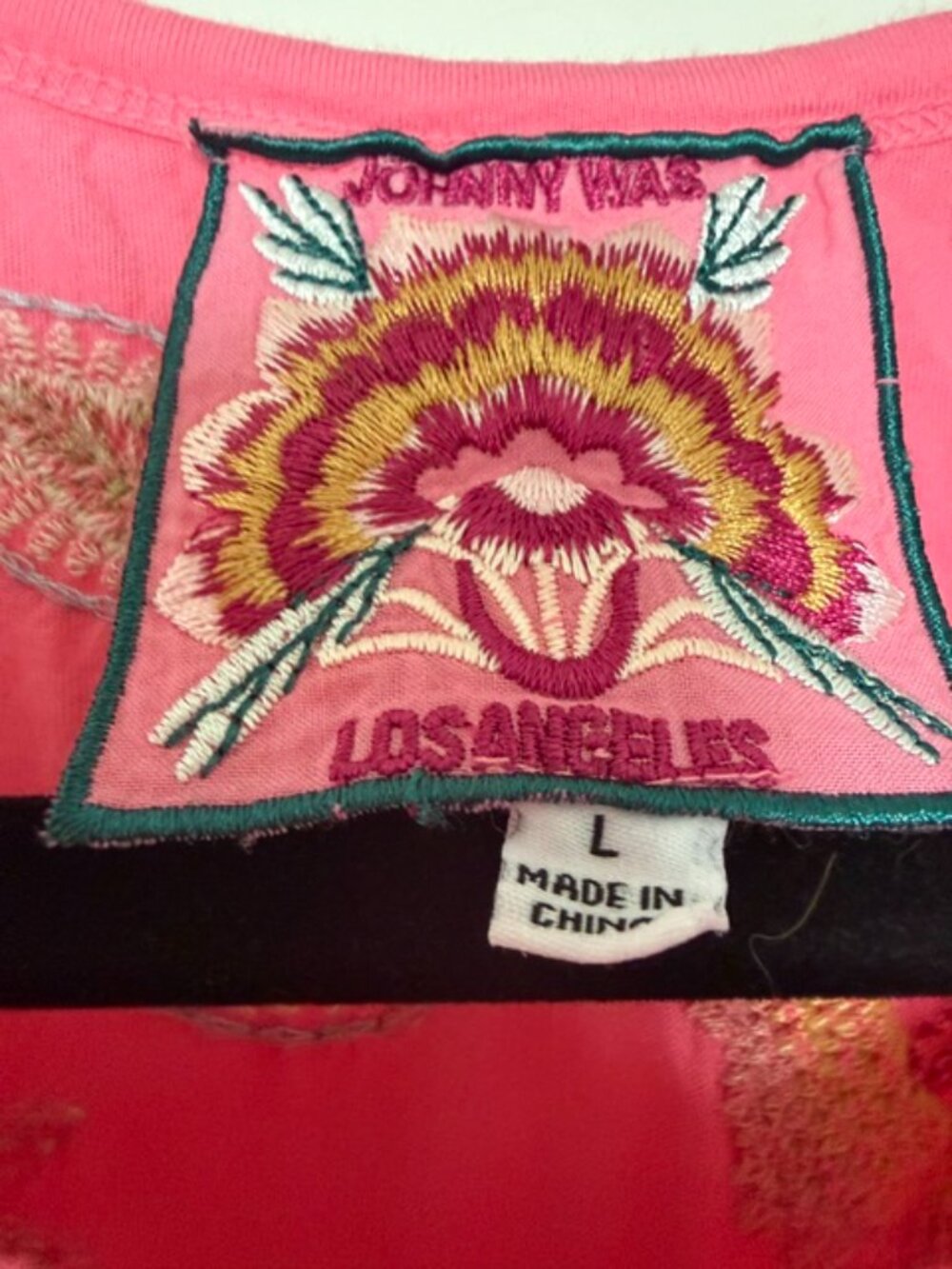Johnny Was Pink Tank Top - Picture 2 of 3